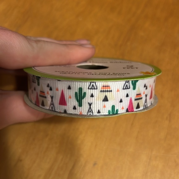 floral garden southwest llama ribbon - Picture 2 of 2